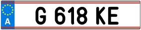 Trailer License Plate